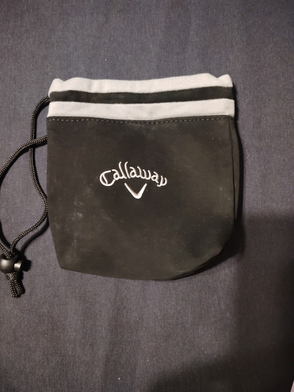 Callaway Black Drawstring Golf Accessory Pouch - Picture 2 of 3